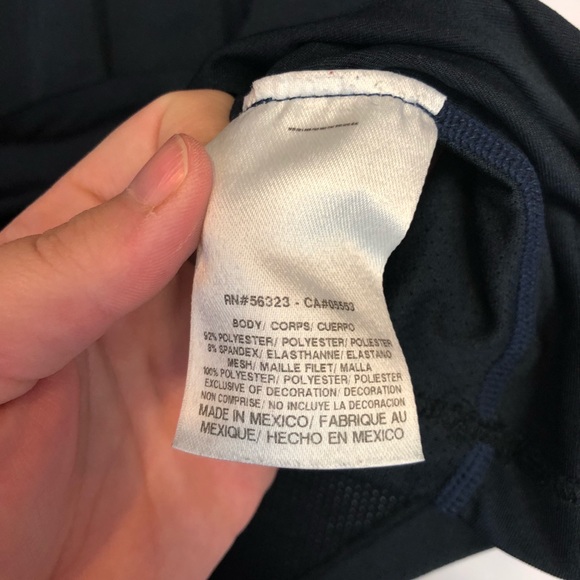 Nike combat m blue fitted athletic shirt dri-fit - Picture 4 of 4